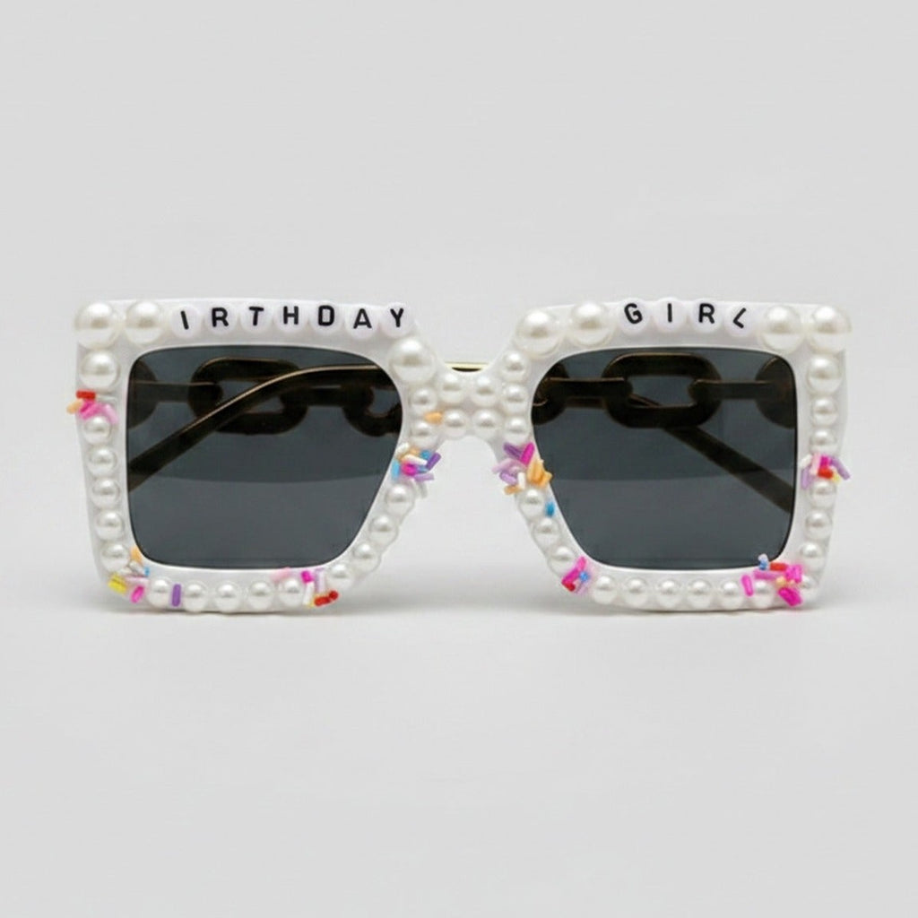 Pearl Beaded Birthday Girl Sunglasses - Pearl Birthday Girl – eyewear (view 1)