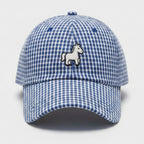 Cap With Horse Emblem - Blue – apparel accessories (view 1)