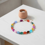 Chunky Colorful Beaded Necklace - Jewel Mix Alt