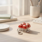Watermelon Keycap Keychain - Square