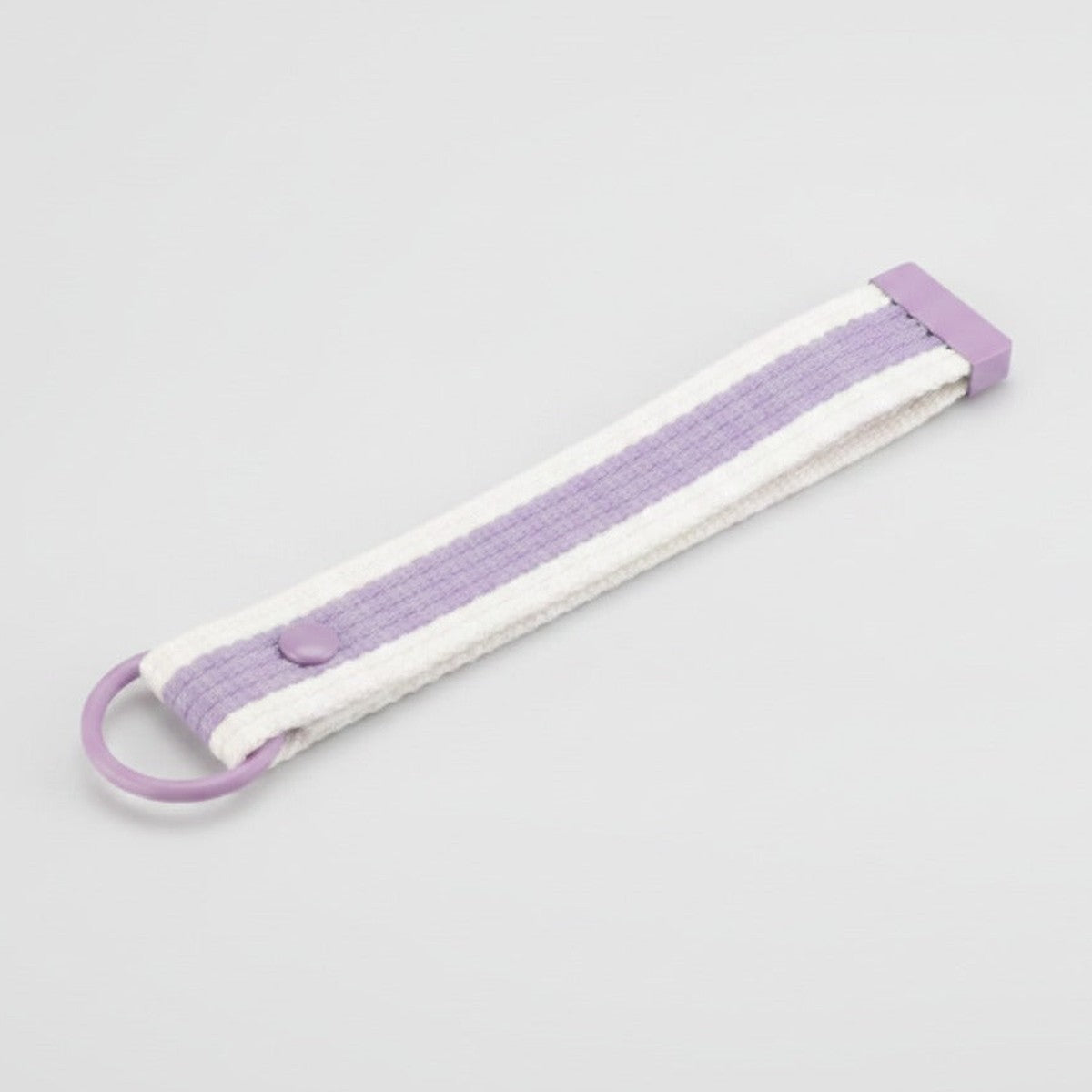 Fabric Keychain DIY Kit Set - Lavender Stripe (No.1)