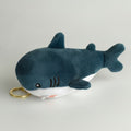 Plush Shark Keychain - Dark Blue