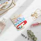 Mini Claw Clip Set Mix & Match Blue Bow & Beads