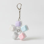 Pastel Pop Fidget Keychain - Rainbow Mix