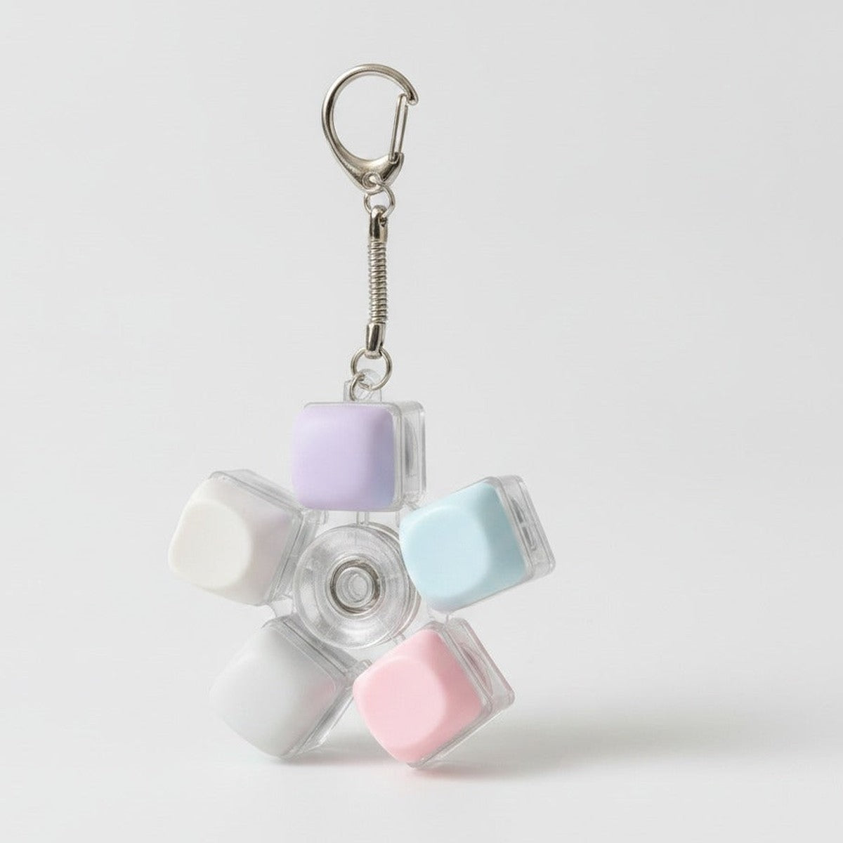 Pastel Pop Fidget Keychain - Rainbow Mix