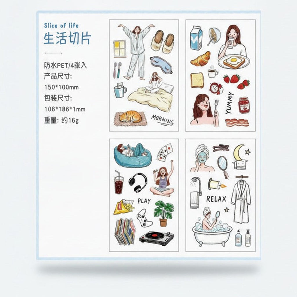 Slice of Life Sticker Set - Morning