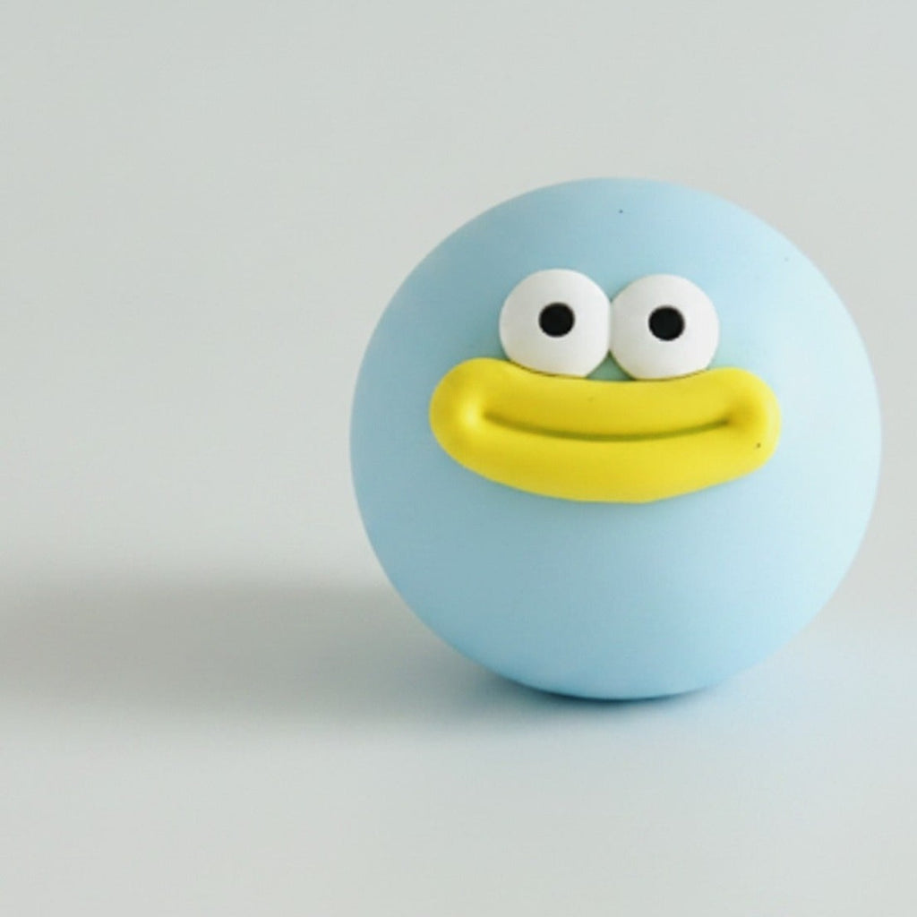 Duck Face Rubber Ball - Blue – novelty & toys (view 1)