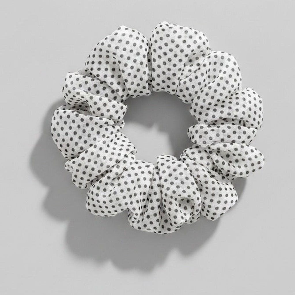 Hair Claw Clip - Cream Polka Dot – hair accessories (view 1)