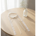 Textured Long Wrap Scarf - White
