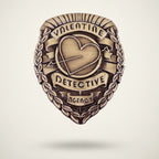 Valentine Detective Agency Collectible Metal Badge – novelty & toys (view 1)