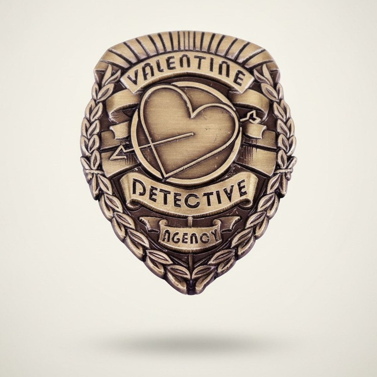 Valentine Detective Agency Collectible Metal Badge – novelty & toys (view 1)