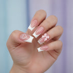 Leopard Bow Press-On Nails - Type 4
