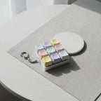Mini Keyboard Keycap Keychain - Rainbow Mix