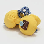 Puffy Bow Hair Claw - Golden Yellow