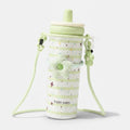 Pastel Green Star Print Insulated Tumbler With Charm Strap – novelty & toys (view 1)