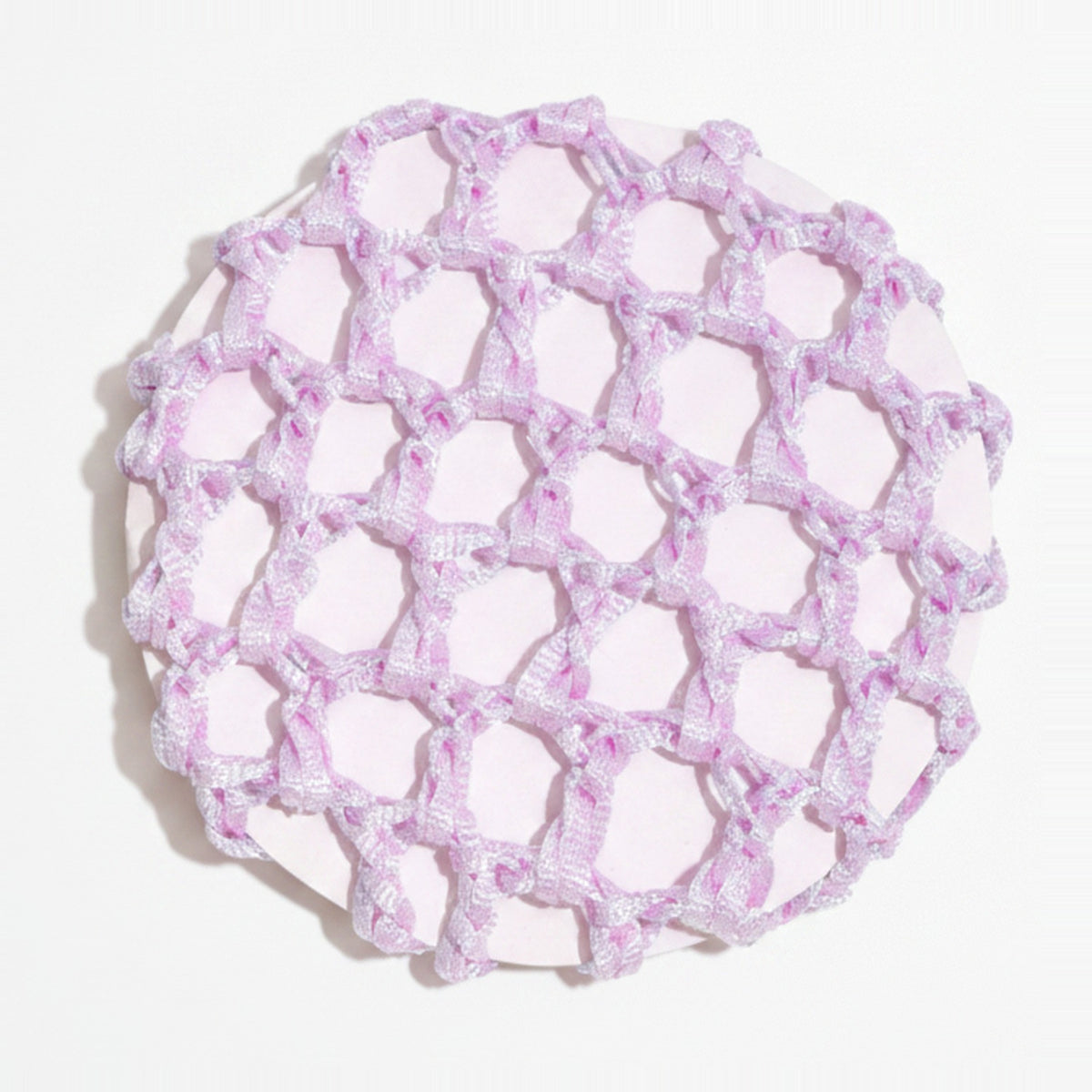 Crochet Mesh Hair Net - Taro Purple