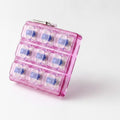 9 Key Fidget Switch Tester Keychain Toy - Pink