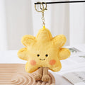 Cute Sunflower Plush Keychain Bag Charm Gift Toy - Gold
