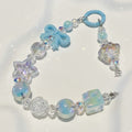 Dopamine Beaded Phone Charm Strap - Blue – tech