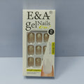 Gel Nails Press-On Set - Gold Glitter Ombre