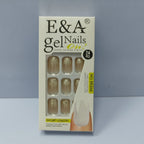 Gel Nails Press-On Set - Gold Glitter Ombre
