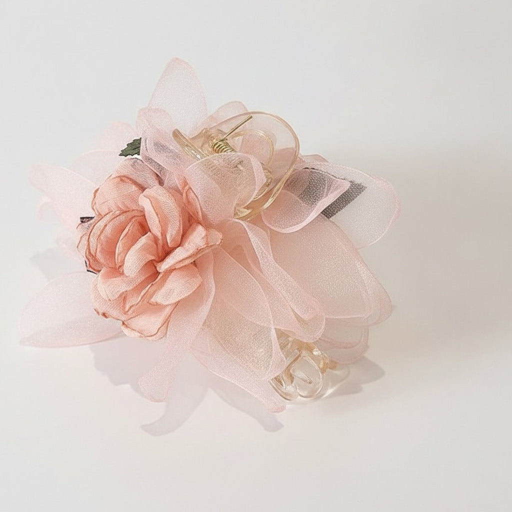 Dreamy Floral Hair Claw Clip - Pink