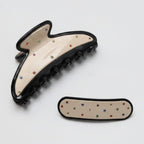 Rhinestone Hair Claw Clip Set Cream Black – hair accessories (view 1)