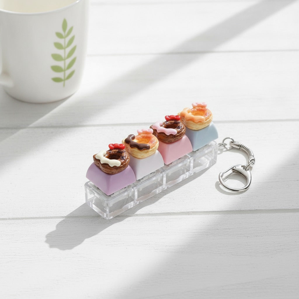 Tiny Donut Keychain - Multicolor
