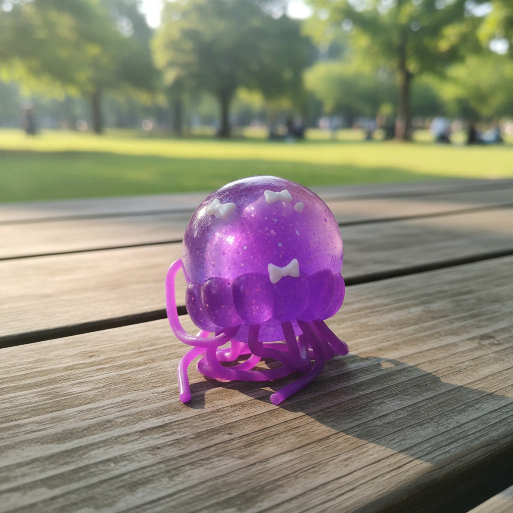Glow-in-the-Dark Jellyfish Squishie - Purple
