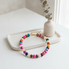 Chunky Colorful Beaded Necklace - Jewel Mix