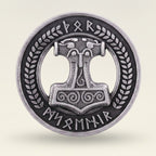 Thor's Hammer Mjolnir Norse Runic Medallion – jewelry (view 1)