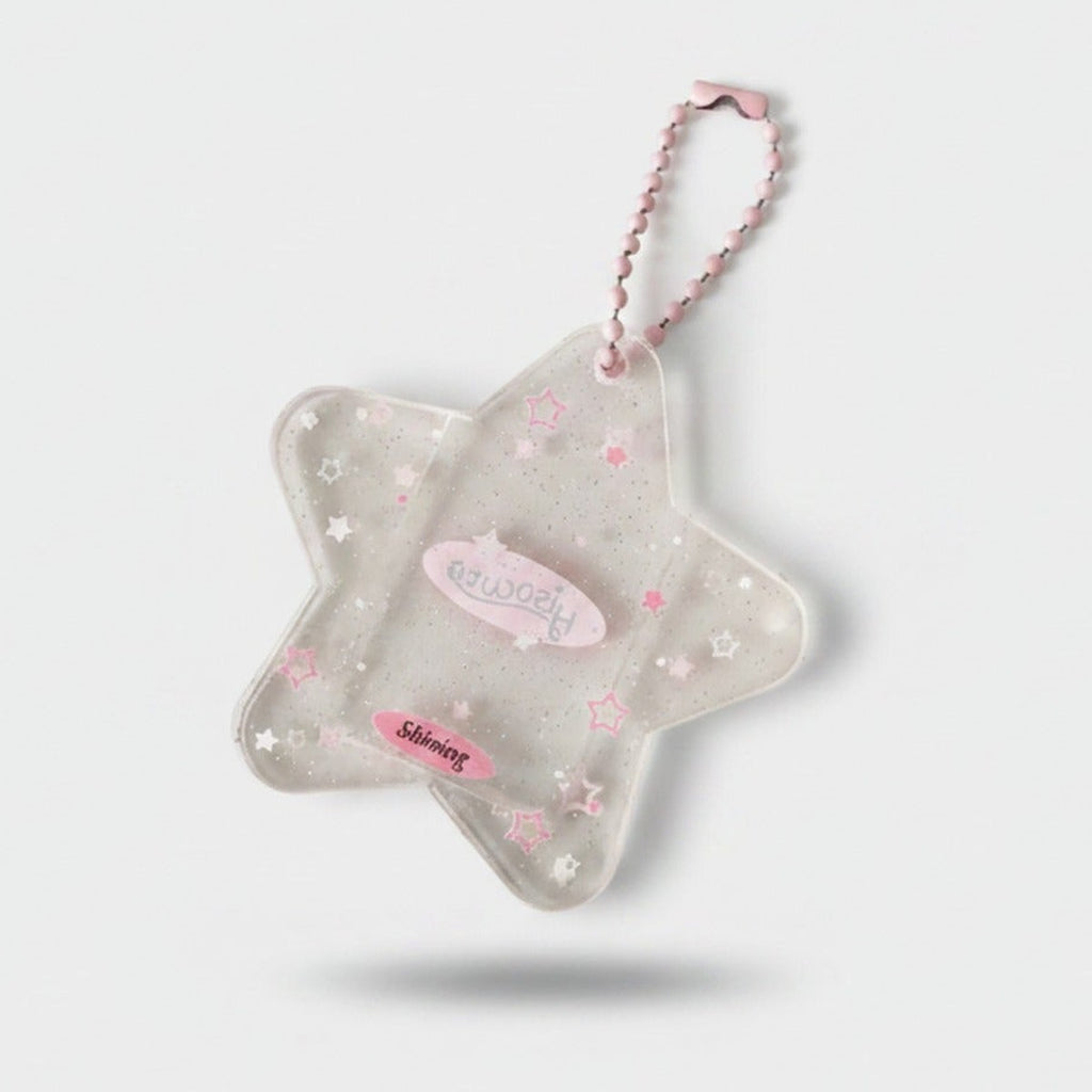 Sweet Shimmer Star Glitter Keychain – novelty & toys (view 1)