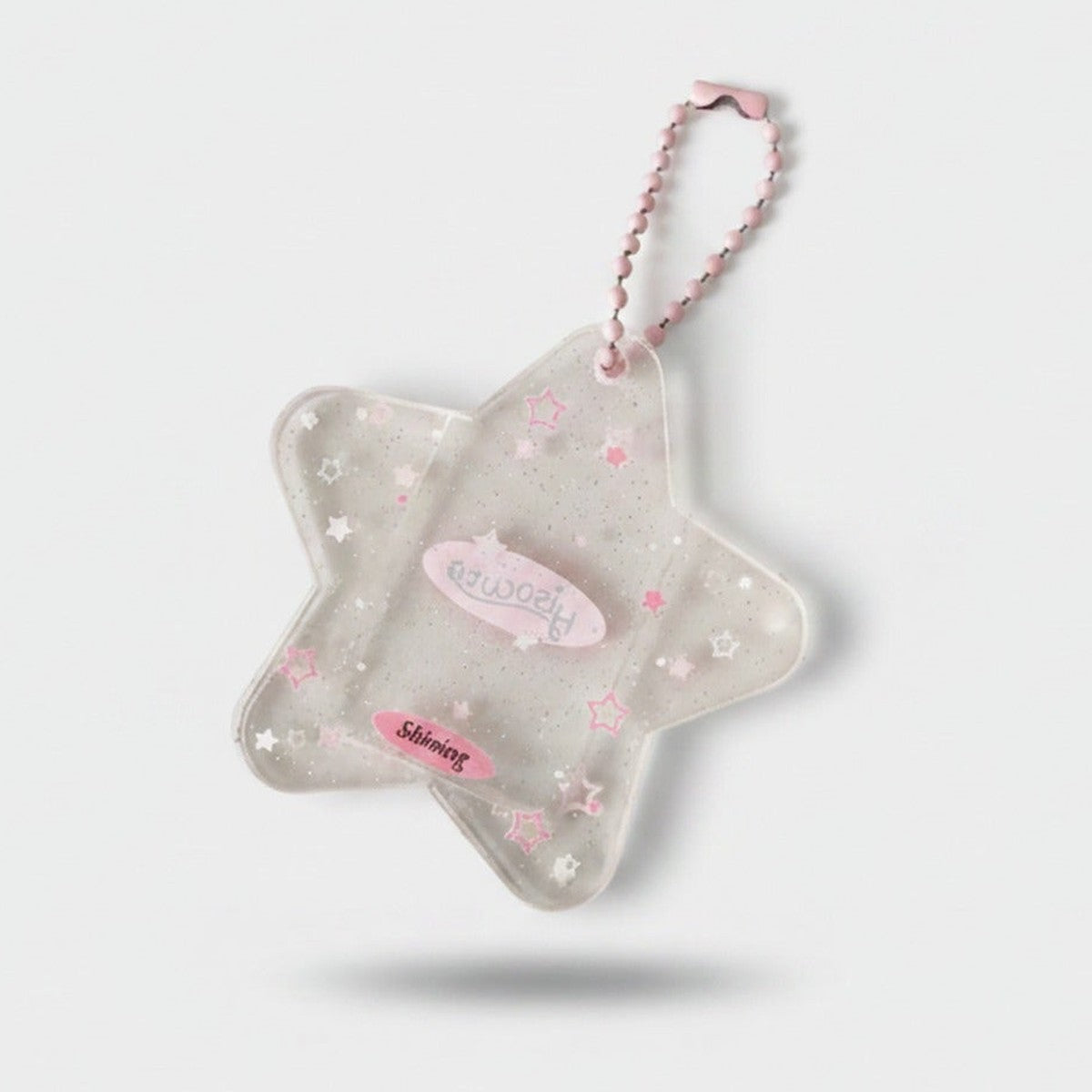 Sweet Shimmer Star Glitter Keychain – novelty & toys (view 1)