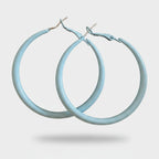 Chunky Hoop Earrings with Metal Cross - Jianyou Accessories 3 – jewelry (view 1)