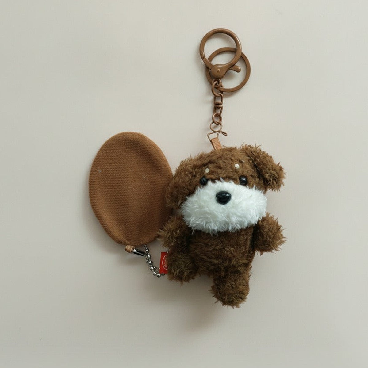 Cute Plush Dog Mini Pouch Keychain – novelty & toys (view 1)