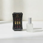 Neat & Nails Press-On Ring Set - Burgundy & Gold