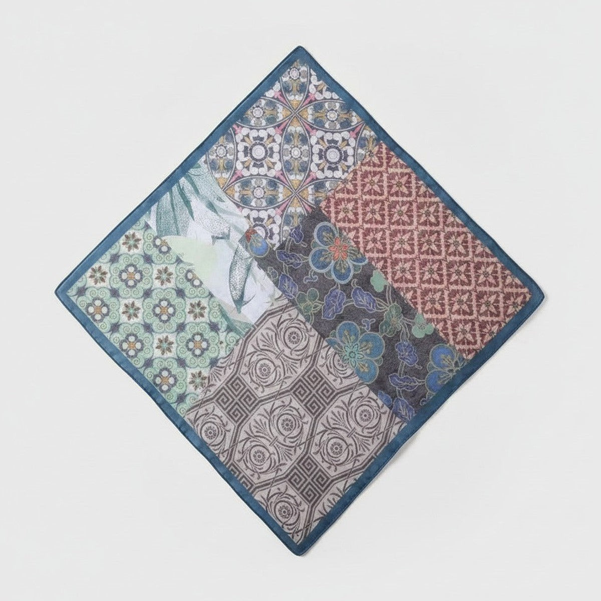 Vintage Floral Patchwork Scarf - Type 6