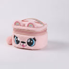 Fuzzy Creature Cosmetic Pouch - Pink