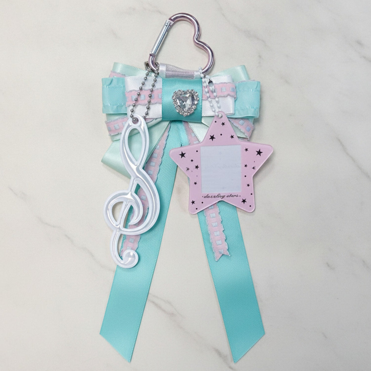 Dreamy Star Bow Bag Charm - Green
