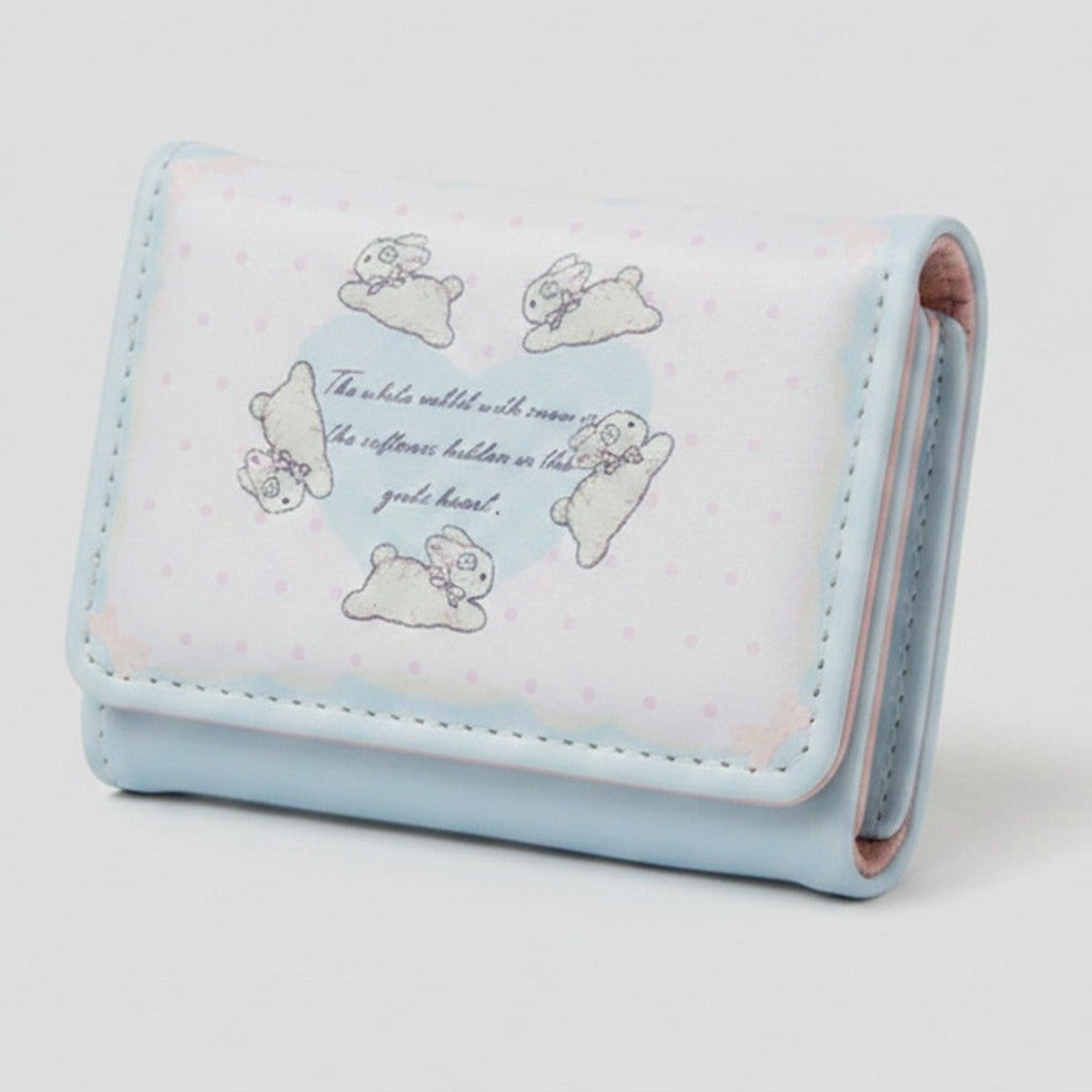 Pastel Blue Sheep Cloud Trifold Wallet – bags & wallets (view 1)