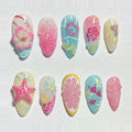 Ocean Bloom 3D Press-On Nails - Type 1