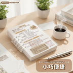 A7 Grid Notebook with Spiral Binding