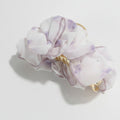 Lavender Floral Pearl Hair Claw Clip – hair accessories (view 1)