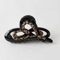 Leopard Print Black Hair Claw Clip – hair accessories (view 1)