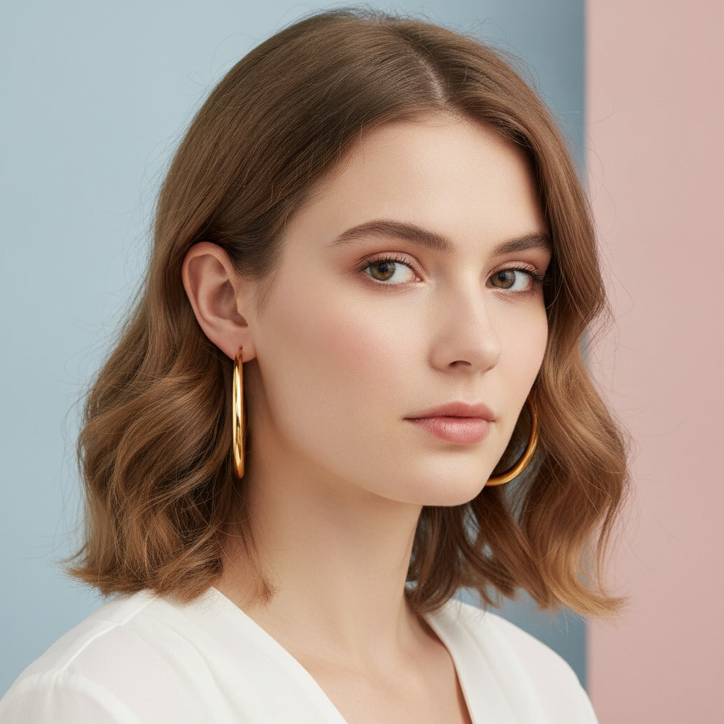Classic Gold Hoop Earrings