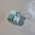 Mini Keyboard Cap Keychain - Teal Dot