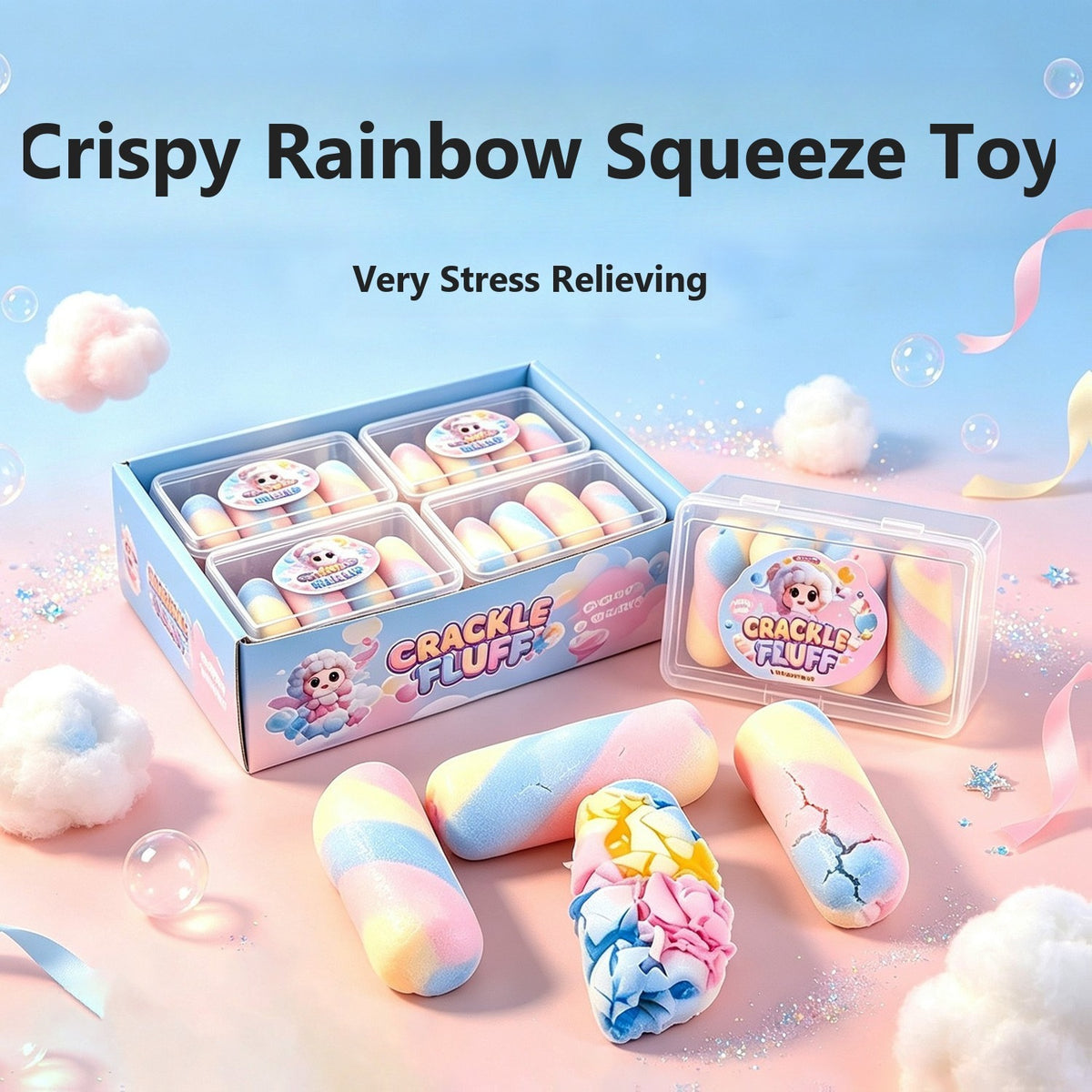 Crispy Squeezable Cake - White