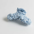 Blue Ruched Fabric Hair Claw Clip – hair accessories (view 1)