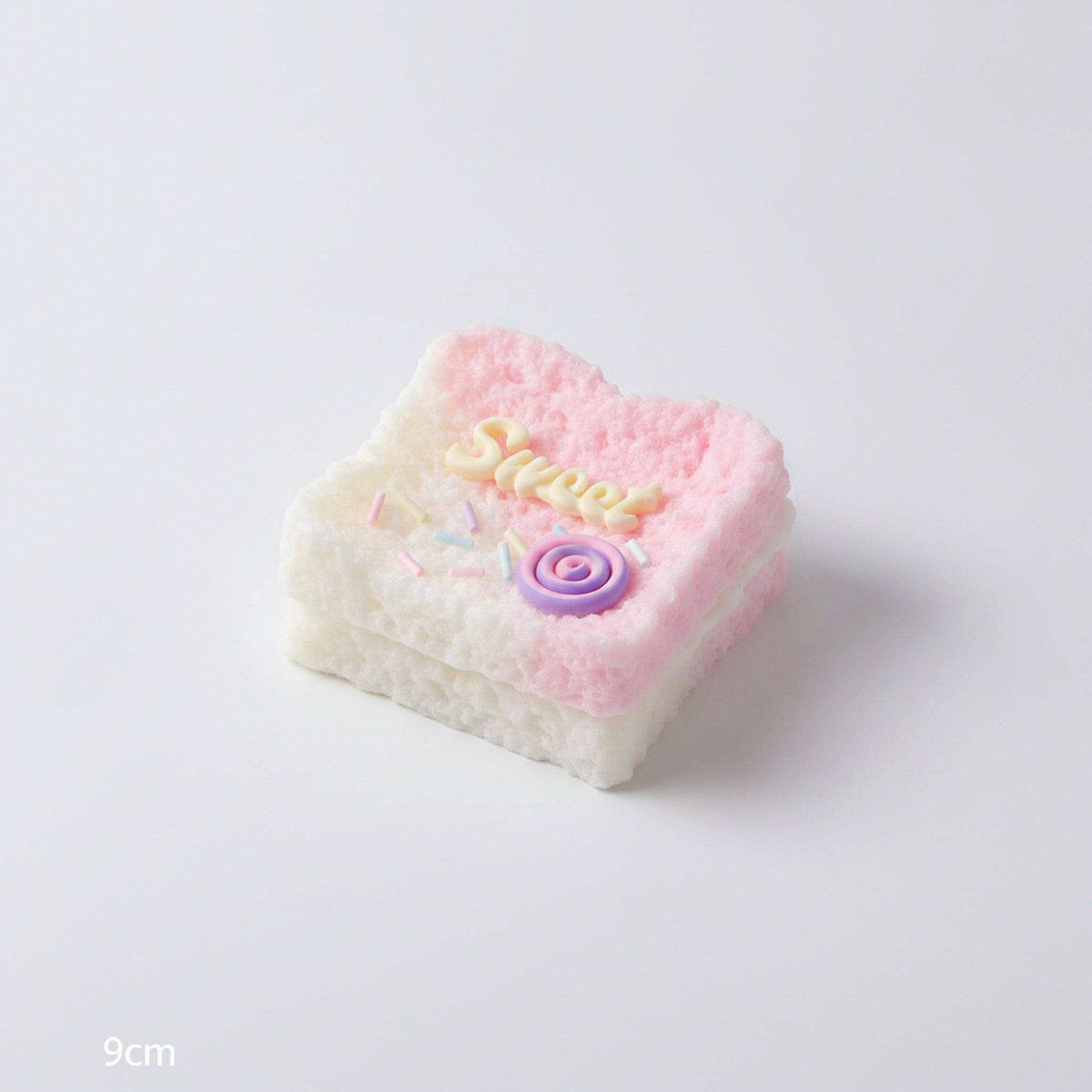 Fluffy Cake Slice Squishy - Pink