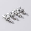 Gemstone Heart Claw Hair Clip Set - Crystal Butterfly – hair accessories (view 1)